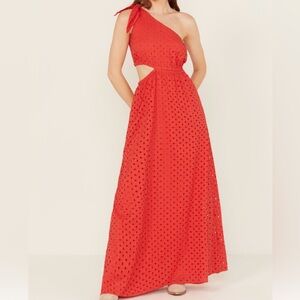 Show Me Your MuMu Red Take Me Out Maxi Dress